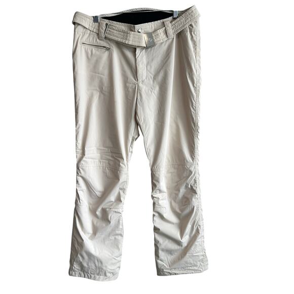 Bogner Belted Ski Pants Cream 12 - Picture 1 of 16